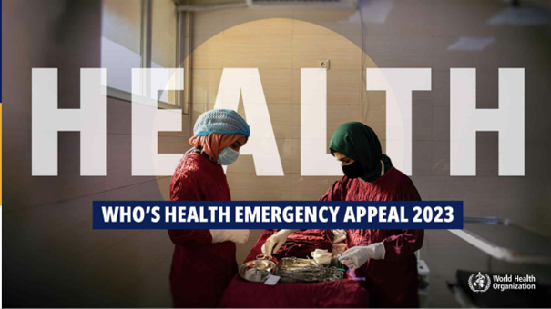 — Dette enestående sammenfallet av kriser krever en enestående respons, mener Dr. Tedros. WHO har lansert sin helsenødappell for 2023. Foto: WHO.